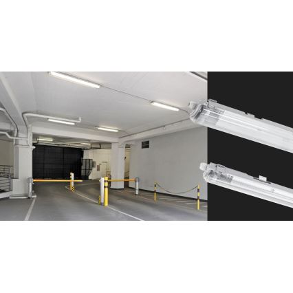 Didelio našumo fluorescencinis šviestuvas LIMEA T8 1xG13/20W/230V IP65 120cm