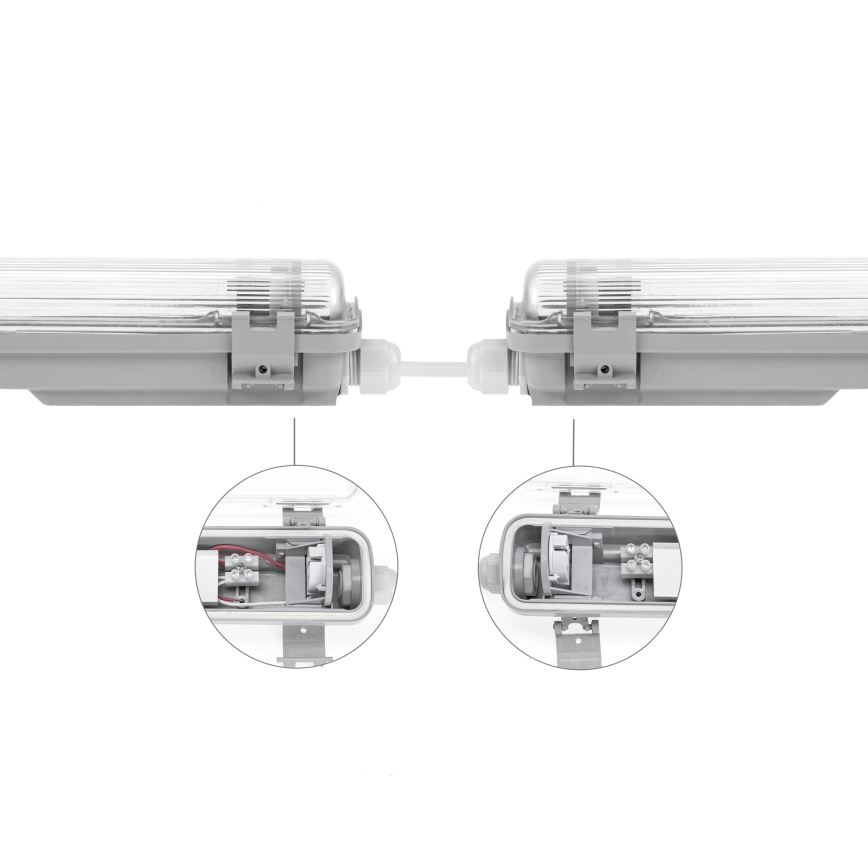 Didelio našumo fluorescencinis šviestuvas LIMEA T8 1xG13/20W/230V IP65 120cm