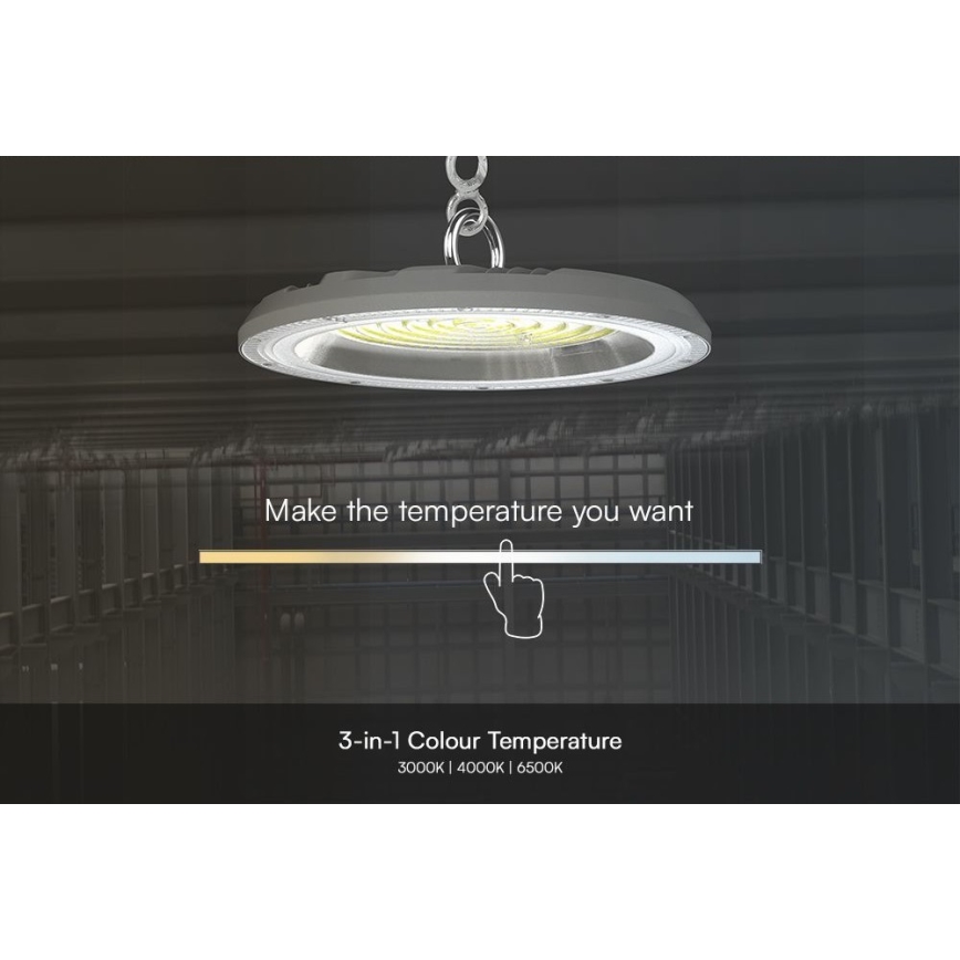 Didelio našumo LED šviestuvas High Bay LED/150W/230V 3000/4000/6500K IP65 ø 27,7 cm