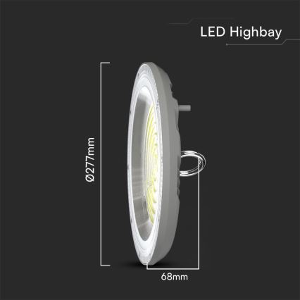 Didelio našumo LED šviestuvas High Bay LED/150W/230V 3000/4000/6500K IP65 ø 27,7 cm