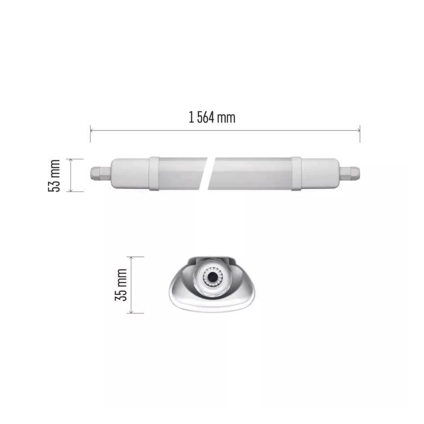 Didelio našumo LED šviestuvas LED/45W/230V IP65 4000K 156,4 cm