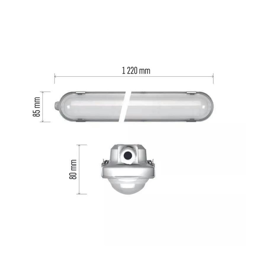 Didelio našumo LED šviestuvas su avariniu moduliu EMERGENCY LED/40W/230V 4000K 122 cm IP66