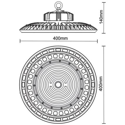 Didelio našumo LED šviestuvas UFO HIGHBAY LED/200W/230V 5000K IP65