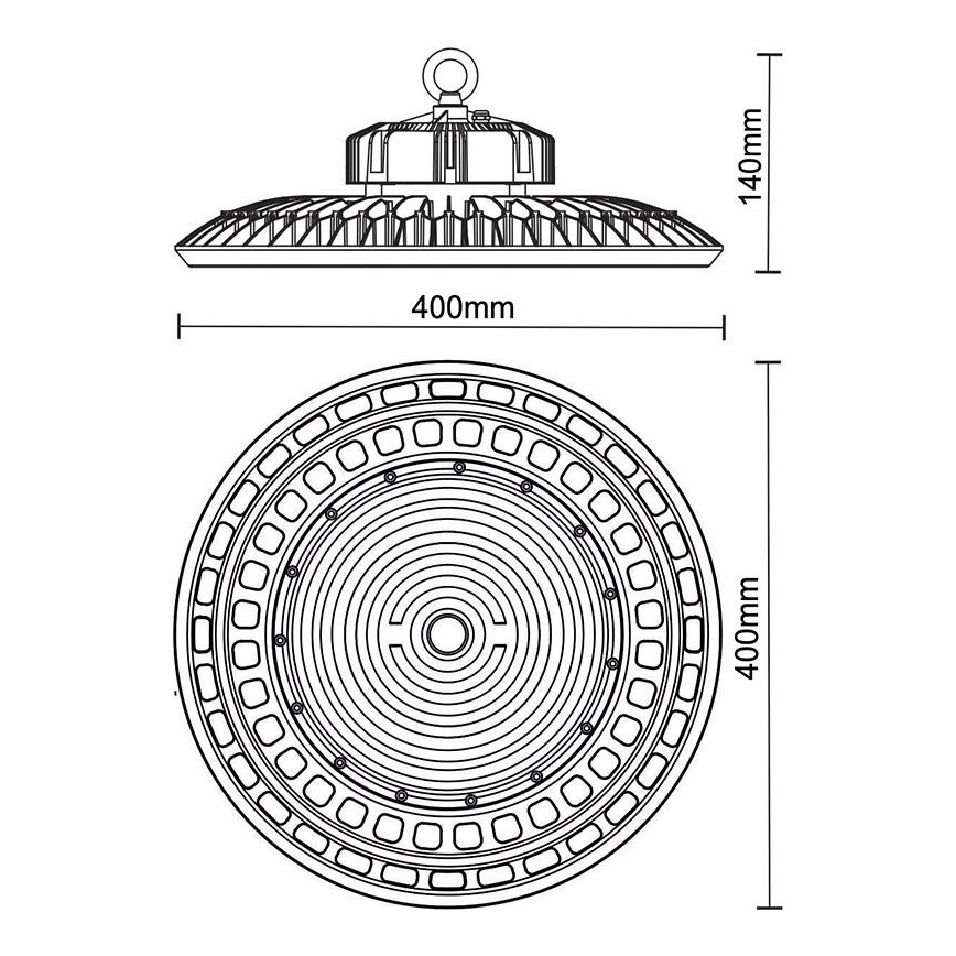 Didelio našumo LED šviestuvas UFO HIGHBAY LED/200W/230V 5000K IP65