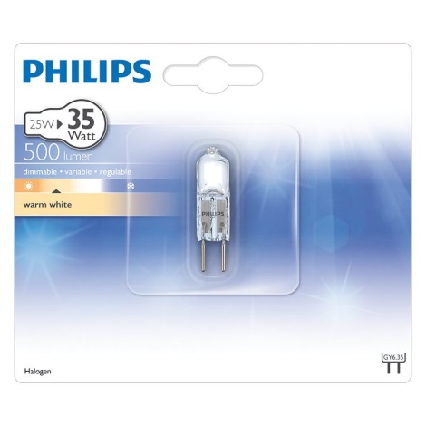 Didelio našumo lemputė Philips HALOGEN GY6,35/25W/12V 3000K