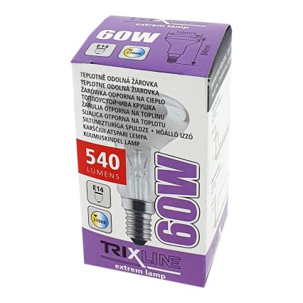 Didelio našumo prožektoriaus lemputė R50 E14/60W/230V 2700K