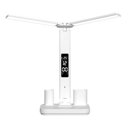 LED reguliuojamo ryškumo įkraunama stalinė lempa NOBLITE P LED/5W/5V 3000/4000/6000K 2200 mAh balta