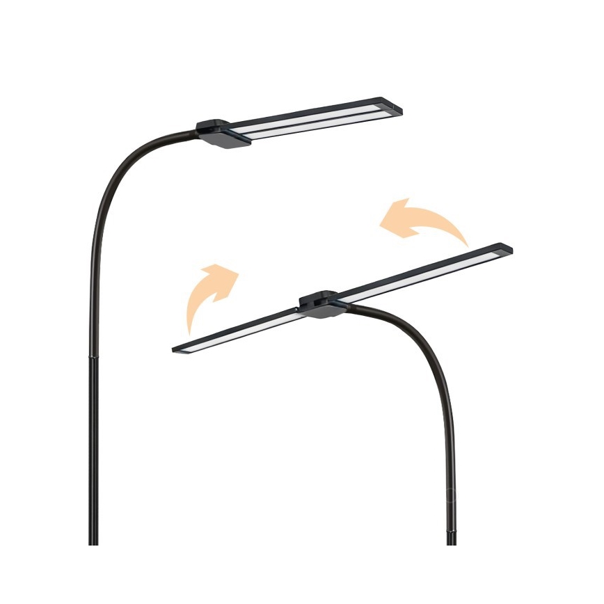 Dimeriuojama LED grindinė lempa TEILO LED/14W/230V 3000/4000/6000K juoda