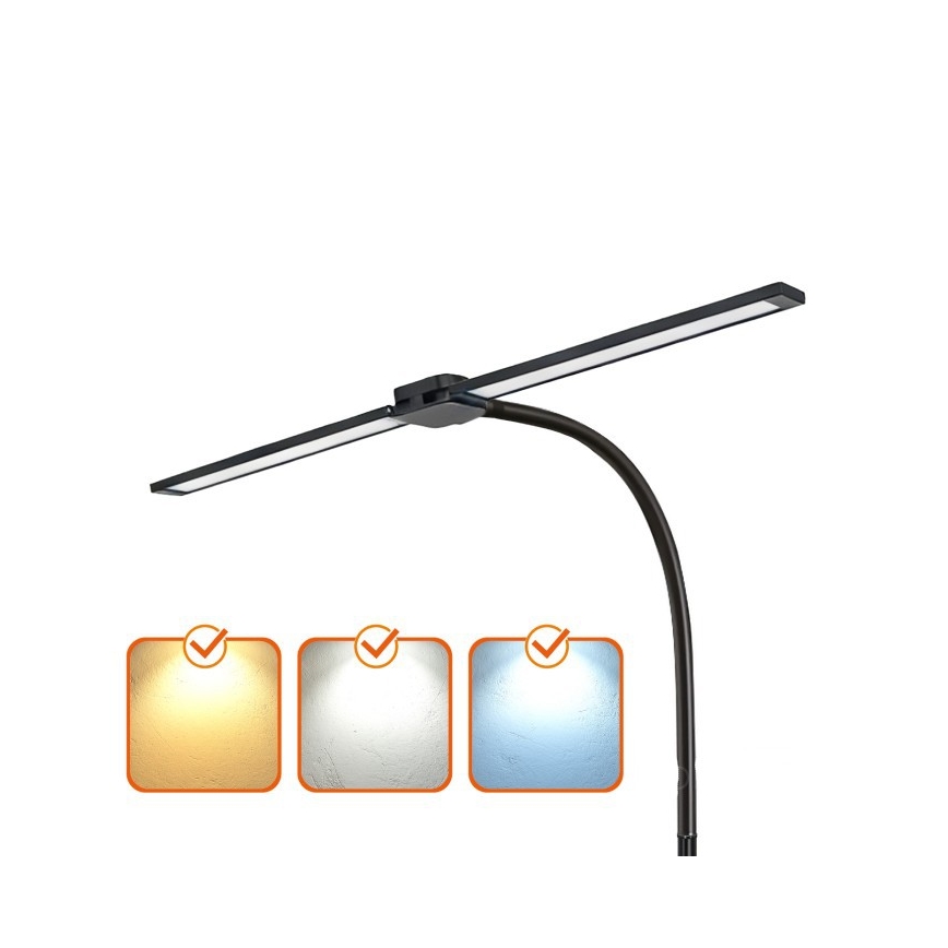 Dimeriuojama LED grindinė lempa TEILO LED/14W/230V 3000/4000/6000K juoda