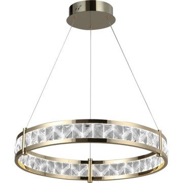 Dimeriuojama LED krištolinė liustra ant laido ENRIQUE LED/55W//230V 3000-6000K skersmuo 80 cm + nuotolinio valdymo pultas