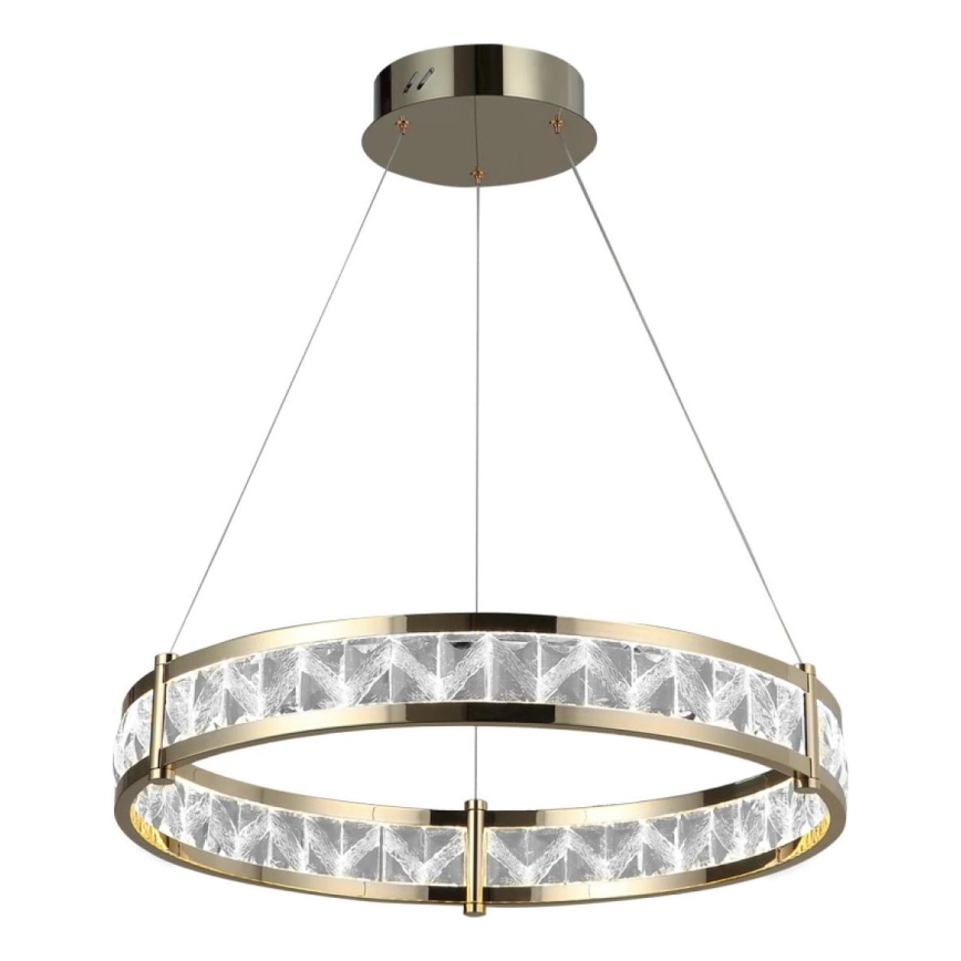 Dimeriuojama LED krištolinė liustra ant laido ENRIQUE LED/55W//230V 3000-6000K skersmuo 80 cm + nuotolinio valdymo pultas