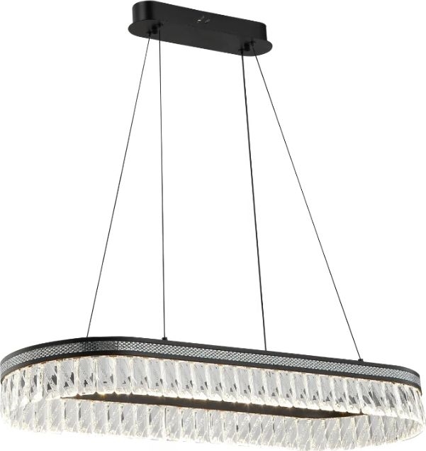 Dimeriuojama LED krištolinė liustra ant troselio THALIA LED/50W/230V 3000-6000K + nuotolinis valdymas