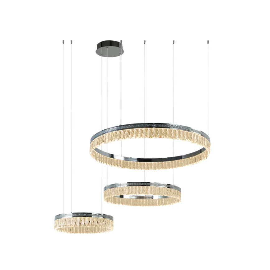 LED reguliuojamo ryškumo krištolinis šviestuvas ant troselio THALIA LED/120W/230V 3000-6000K + nuotolinis valdymas