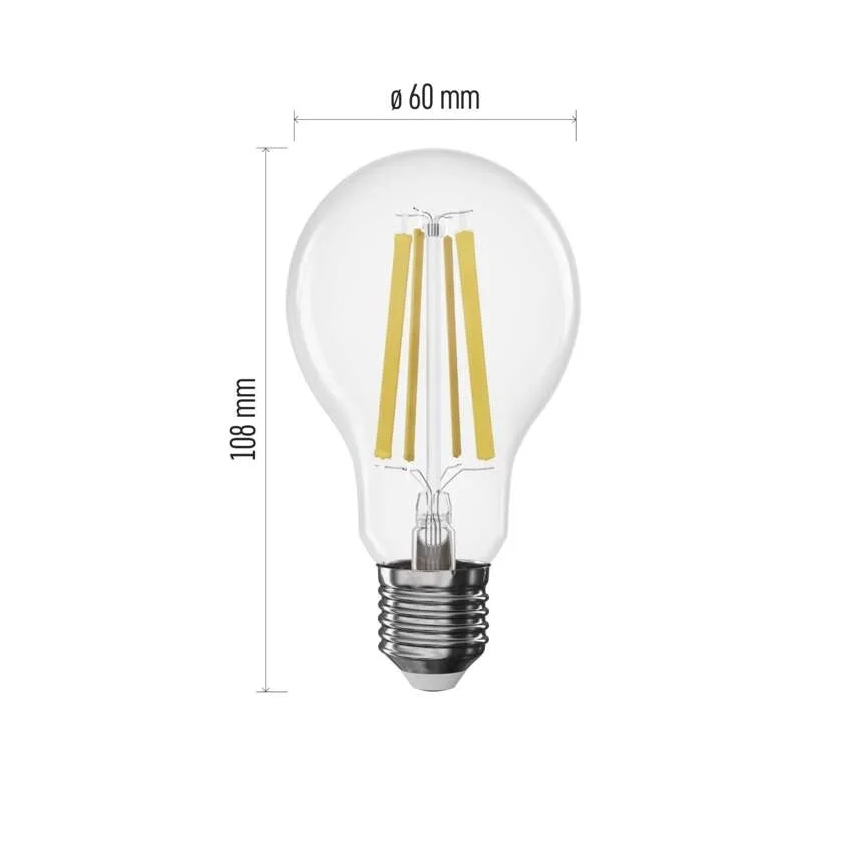 Dimeriuojama LED lemputė FILAMENT A60 E27/11W/230V 4000K