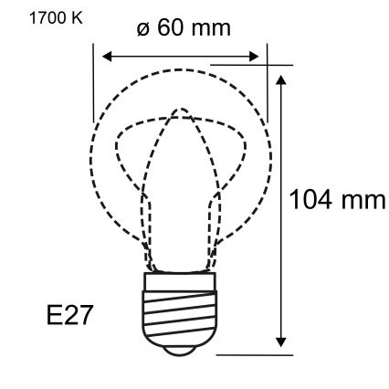 Dimeriuojama LED lemputė FILAMENT E27/6W/230V 1700K - Paulmann 28522