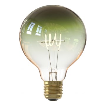 Dimeriuojama LED lemputė FILAMENT G125 E27/4W/230V 1800K žalia