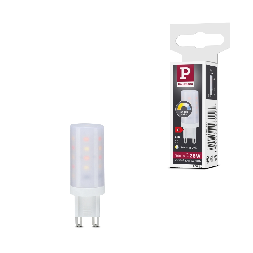 Dimeriuojama LED lemputė G9/4W/230V 2200-6500K - Paulmann 28820