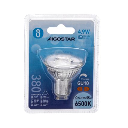 Dimeriuojama LED lemputė GU10/4,9W/230V 6500K - Aigostar