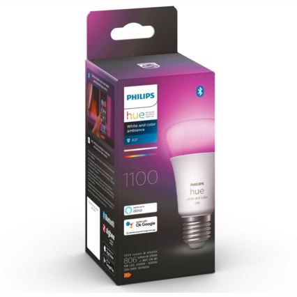 Dimeriuojama LED lemputė Philips Hue White And Color Ambiance A60 E27/9W/230V 2000-6500K