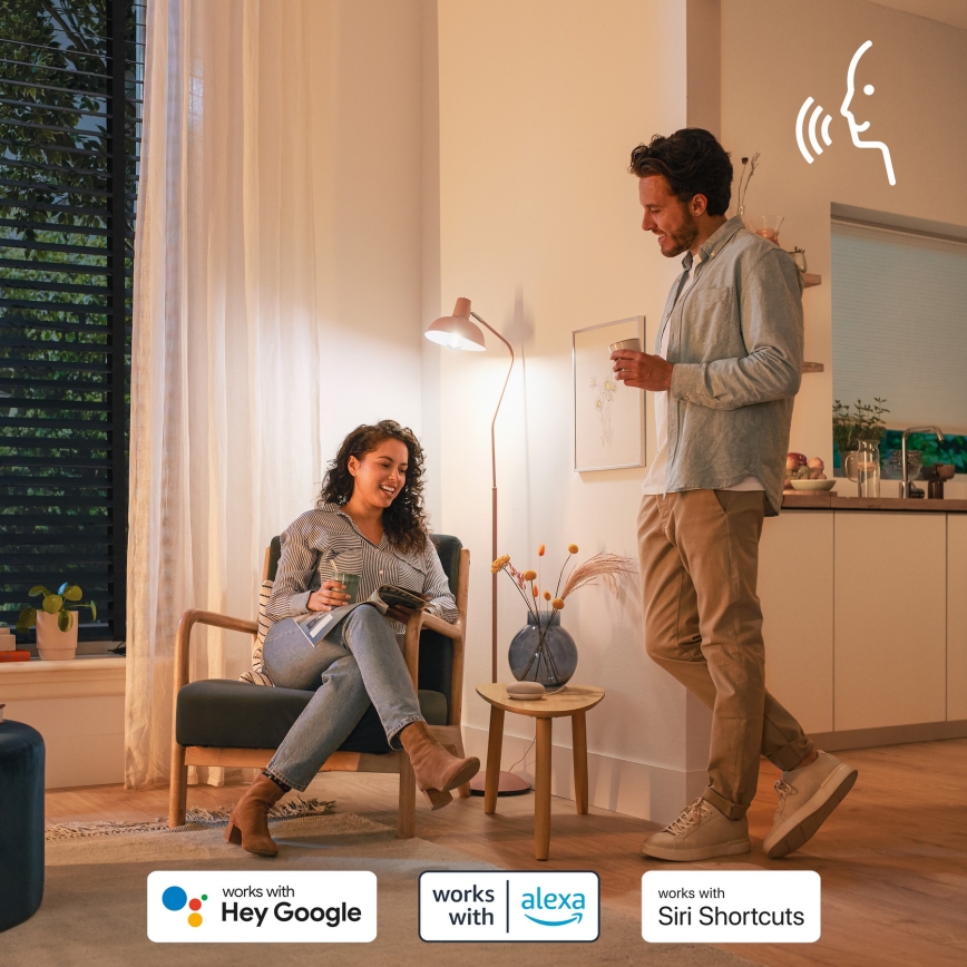 LED RGB dimeriuojama lemputė Philips SMART P45 E14/4,9W/230V 2200-6500K CRI 90