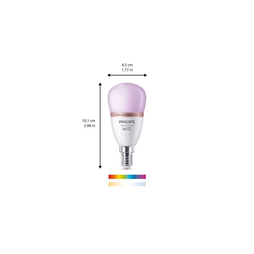 LED RGB dimeriuojama lemputė Philips SMART P45 E14/4,9W/230V 2200-6500K CRI 90