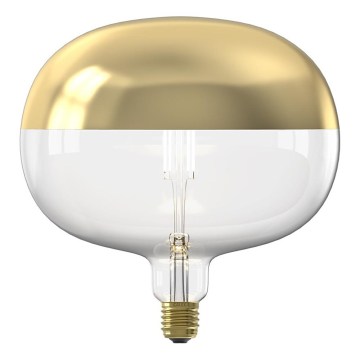 Dimeriuojama LED lemputė su gaubtu FILAMENT E27/6W/230V 1800K auksinė CRI 90