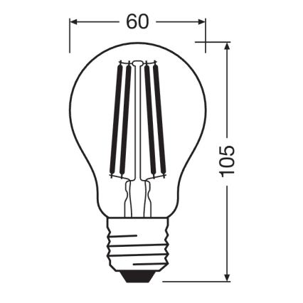 Dimeriuojama LED lemputė SUPERSTAR VINTAGE E27/11W/230V 4000K - Osram