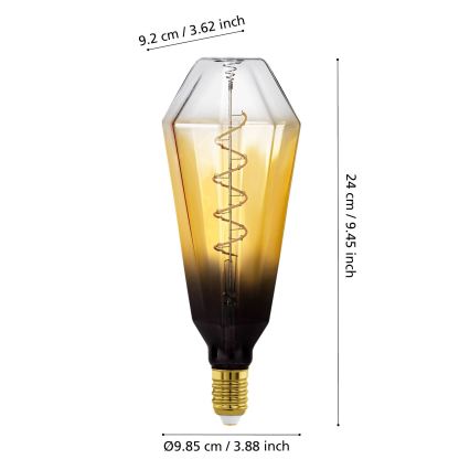 Dimeriuojama LED lemputė VINTAGE E27/4W/230V 1700K smėlinė - Eglo 110236