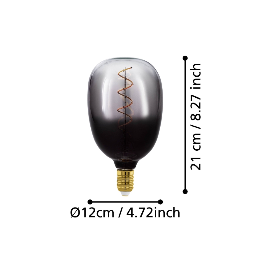 Dimeriuojama LED lemputė VINTAGE T120 E27/4W/230V 1800K dūminė - Eglo 110227
