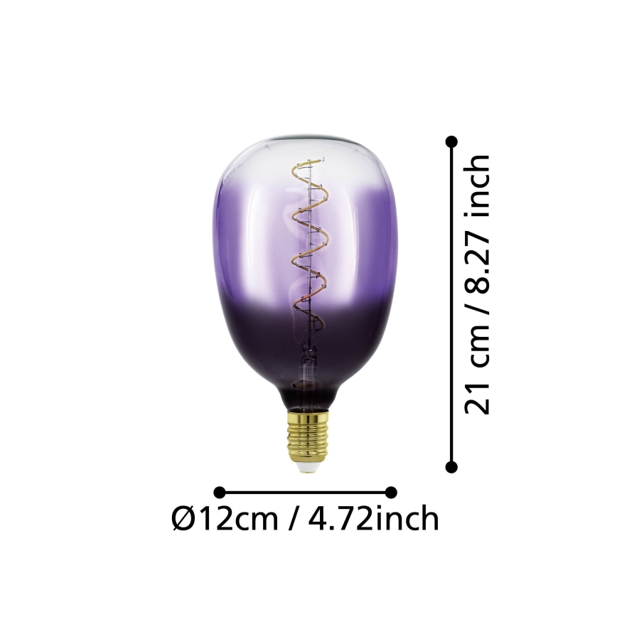Dimeriuojama LED lemputė VINTAGE T120 E27/4W/230V 1800K violetinė - Eglo 110226