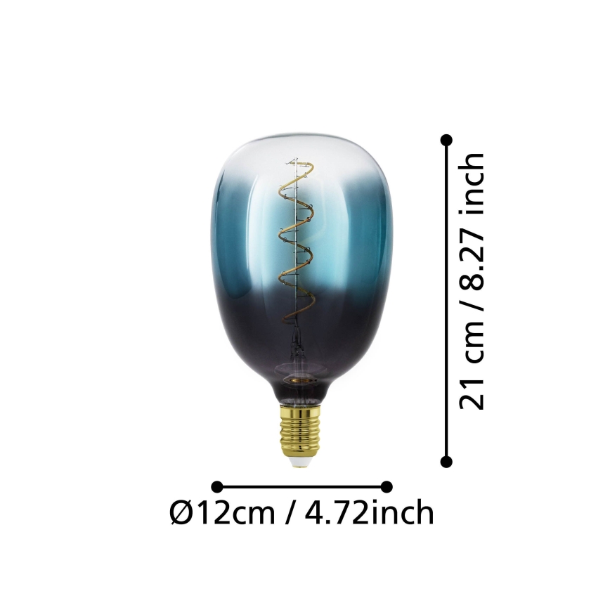 Dimeriuojama LED lemputė VINTAGE T120 E27/4W/230V 2000K mėlyna - Eglo 110224