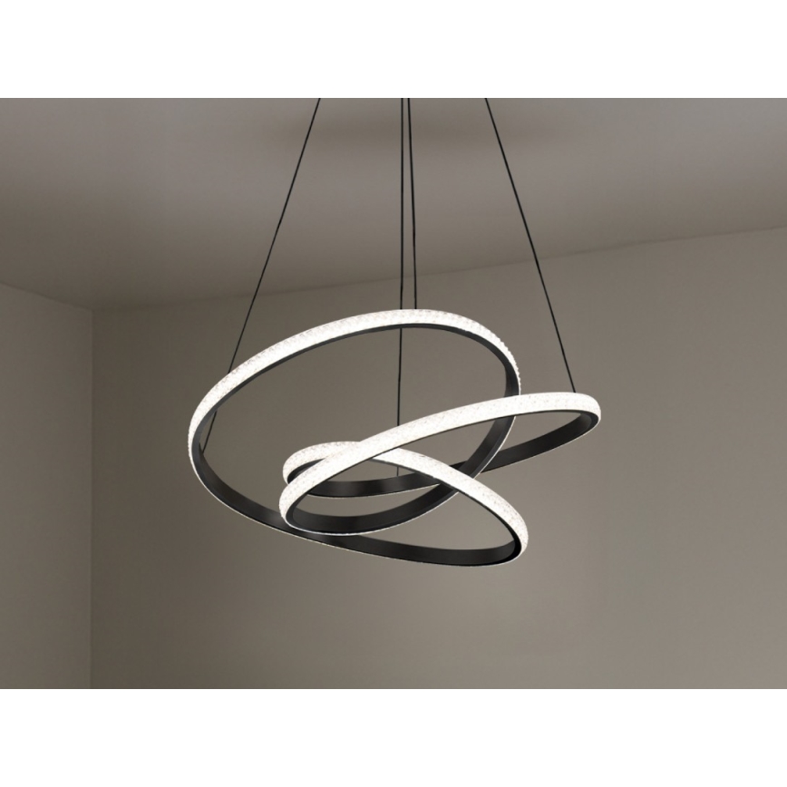 Reguliuojama liustra ant laido LED/90W/230V 3000-6500K skersmuo 47 cm + nuotolinis valdymas