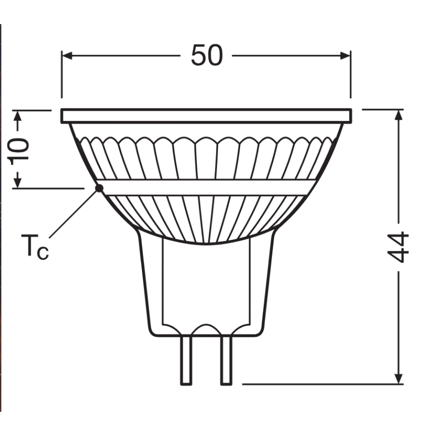 LED reguliuojama reflektorinė lemputė MR16 GU5,3/3,4W/12V 4000K 36° CRI 90 - Ledvance