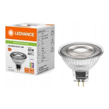 Dimeriuojama LED reflektorinė lemputė MR16 GU5,3/6,8W/12V 4000K 36° CRI 90 - Ledvance