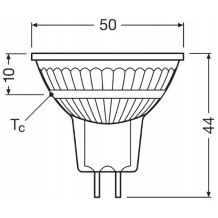 Dimeriuojama LED reflektorinė lemputė MR16 GU5,3/6,8W/12V 4000K 36° CRI 90 - Ledvance
