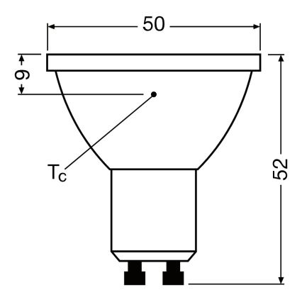 LED dimeriuojama reflektorinė lemputė PAR16 GU10/7W/230V 2700K 120° CRI 90 - Ledvance