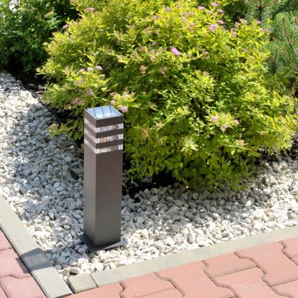 LED RGBW reguliuojama lauko lempa TEKSAS 1xE27/9W/230V 2700-6500K Wi-Fi 44 cm IP44 antracitas