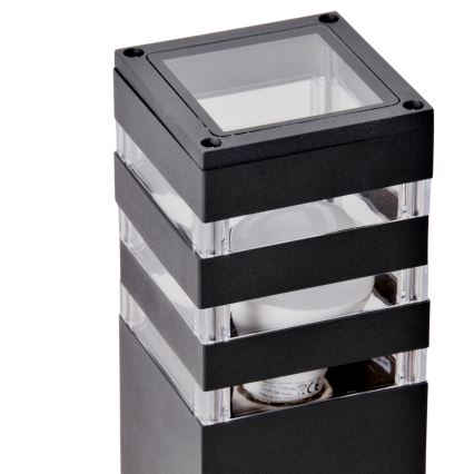LED RGBW reguliuojama lauko lempa TEKSAS 1xE27/9W/230V 2700-6500K Wi-Fi 44 cm IP44 antracitas