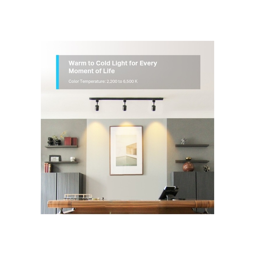 Dimeriuojama LED RGBW lemputė GU10/3,7W/230V 2200-6500K Wi-Fi - TP-Link