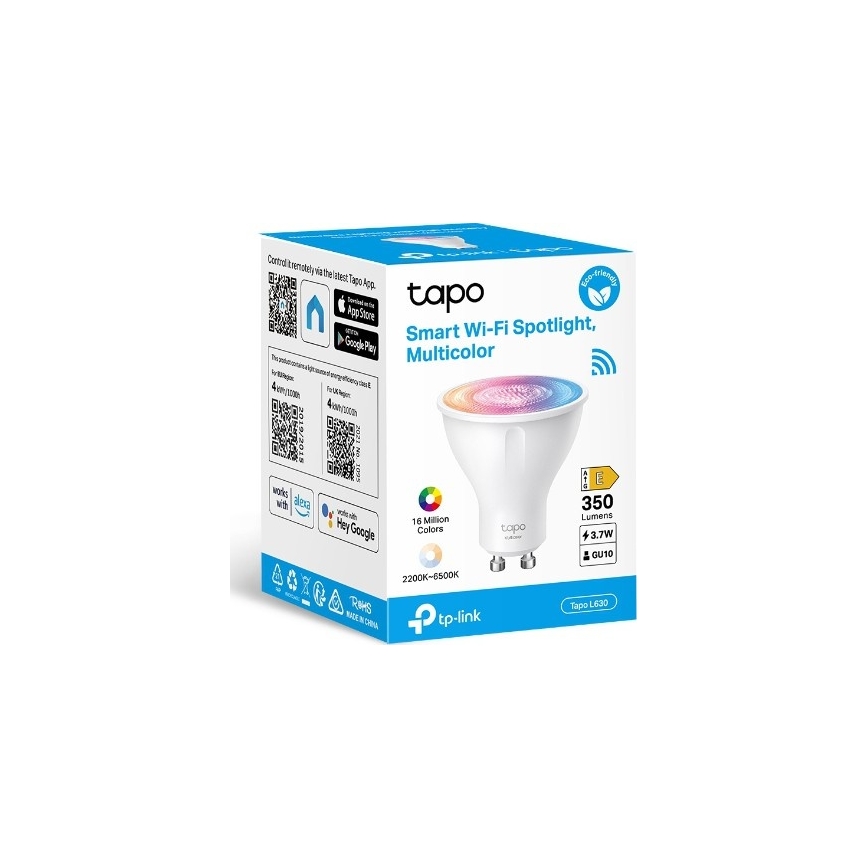 Dimeriuojama LED RGBW lemputė GU10/3,7W/230V 2200-6500K Wi-Fi - TP-Link