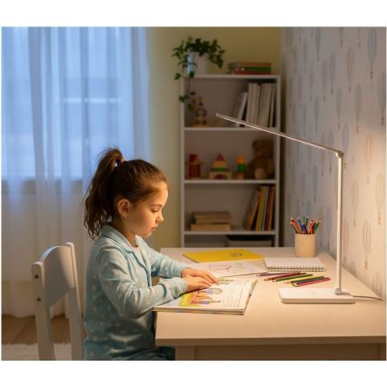 LED stalinė lempa su reguliuojamu ryškumu ir belaidžiu QI įkrovimu NOBLITE Q LED/7W/230V 3000/4000/6500K balta