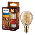 Dimeriuojama vintažinė LED lemputė Philips P45 E14/3,1W/230V 2200K
