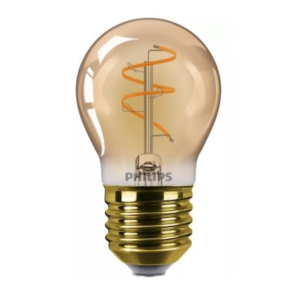 Dimeriuojama vintažinė LED lemputė Philips P45 E27/3,1W/230V 2200K CRI 90