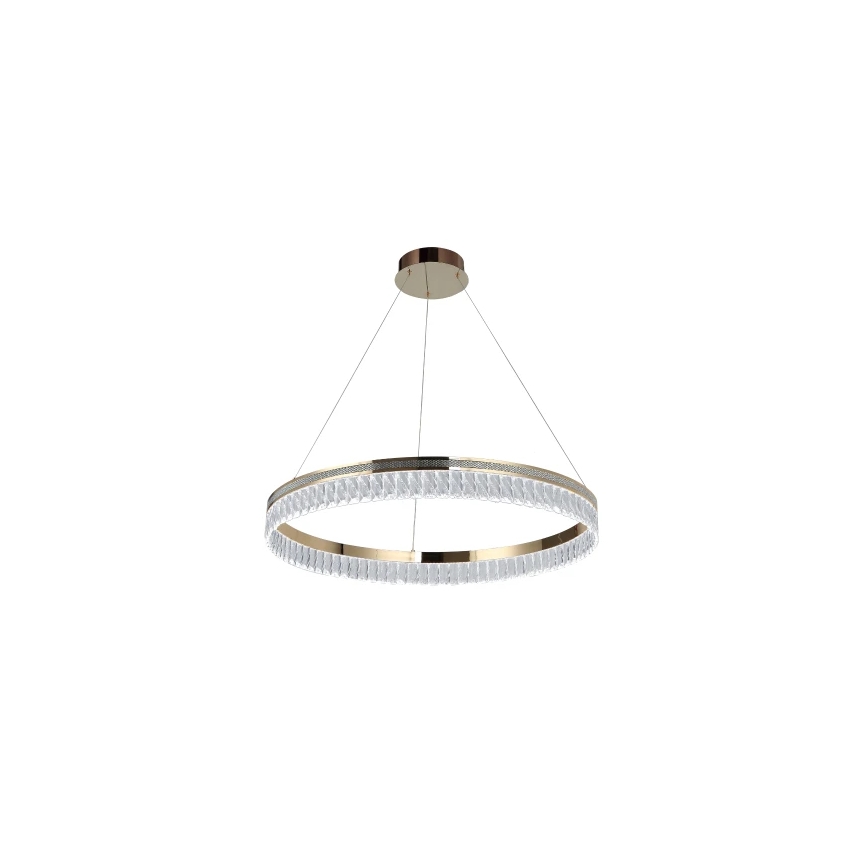 Reguliuojamas LED krištolinis liustras ant troselio THALIA LED/55W/230V 3000-6000K skersmuo 80 cm + su nuotoliniu pultu