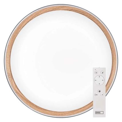 LED reguliuojamo ryškumo lubinis šviestuvas ILVI LED/45W/230V 2700-6500K skersmuo 50 cm juoda/smėlinė + nuotolinis valdymas
