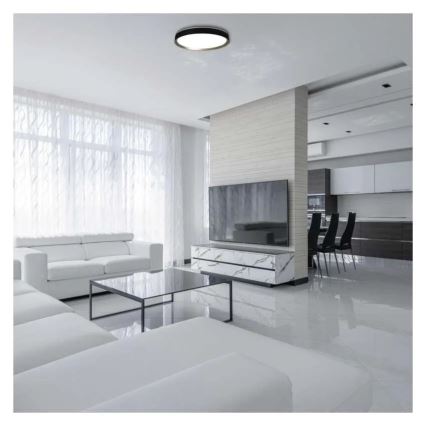 Reguliuojamas LED lubinis šviestuvas ILVI LED/45W/230V 2700-6500K skersmuo 50 cm juodas/žalvaris + nuotolinis valdymas