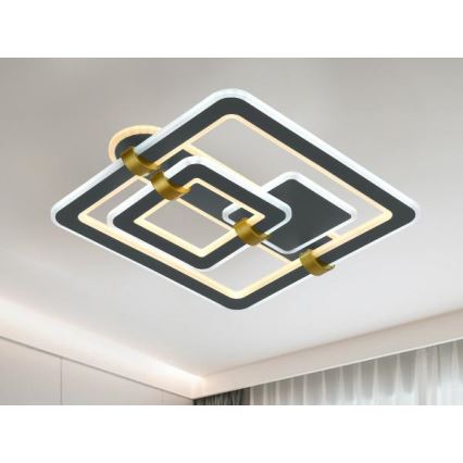 Dimeriuojamas LED lubinis šviestuvas LED/140W/230V 3000-6500K + su nuotoliniu pultu