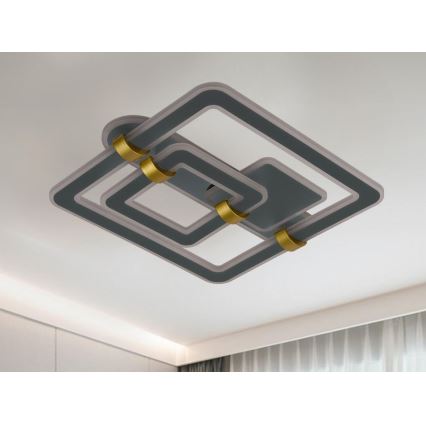 Dimeriuojamas LED lubinis šviestuvas LED/140W/230V 3000-6500K + su nuotoliniu pultu