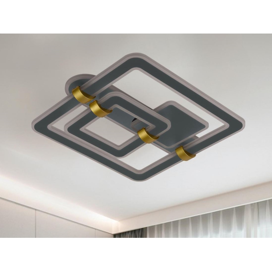 Dimeriuojamas LED lubinis šviestuvas LED/140W/230V 3000-6500K + su nuotoliniu pultu