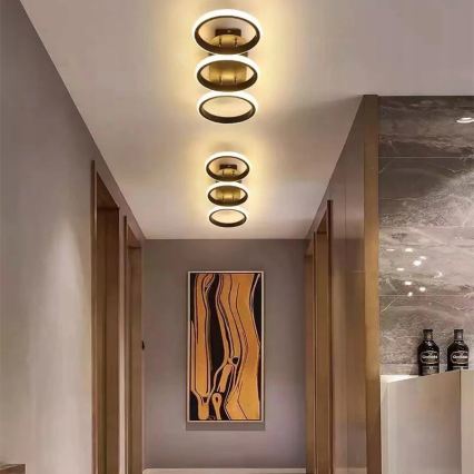 LED Dimeriuojamas lubinis šviestuvas LED/30W/230V 3000-6500K juodas Wi-Fi Tuya + nuotolinis valdymas